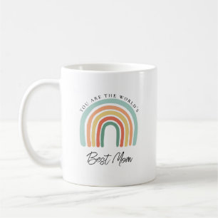 Modern Rainbow Best Mom Mothers Day Gift Coffee Mug