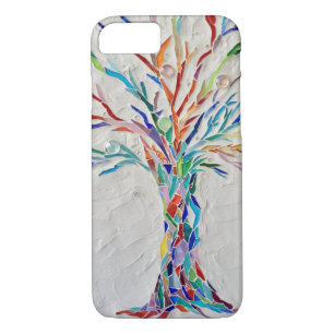 Modern Rainbow Coloured Tree iPhone 8/7 Case