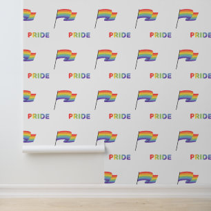 Modern Rainbow LGBT Gay Pride Pattern Wallpaper