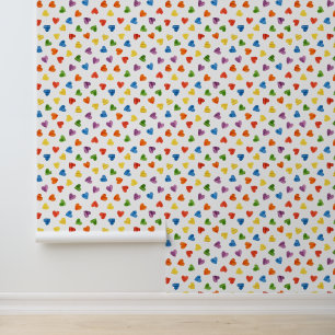 Modern Rainbow LGBT Gay Pride Pattern Wallpaper