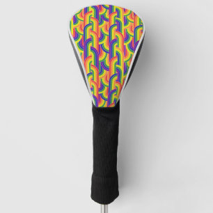 Modern Rainbow Pattern Golf Head Cover