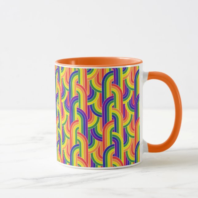 Modern Rainbow Pattern Mug (Right)