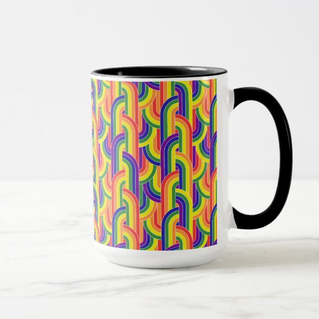Modern Rainbow Pattern Mug (Right)