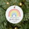 Modern Rainbow Personalised 1st Xmas Family of 4