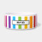 Modern  Rainbow Stripes Personalised Pet