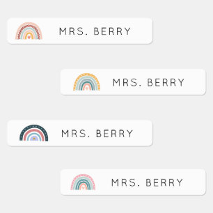 Modern Rainbow Teacher Name