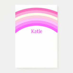 Modern rainbow woke custom personalised post-it notes