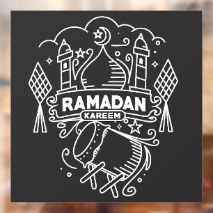 Modern Ramadan Kareem Black and White