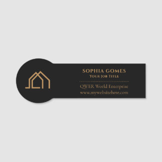 Modern Real Estate Agent Badge Magnetic nametags