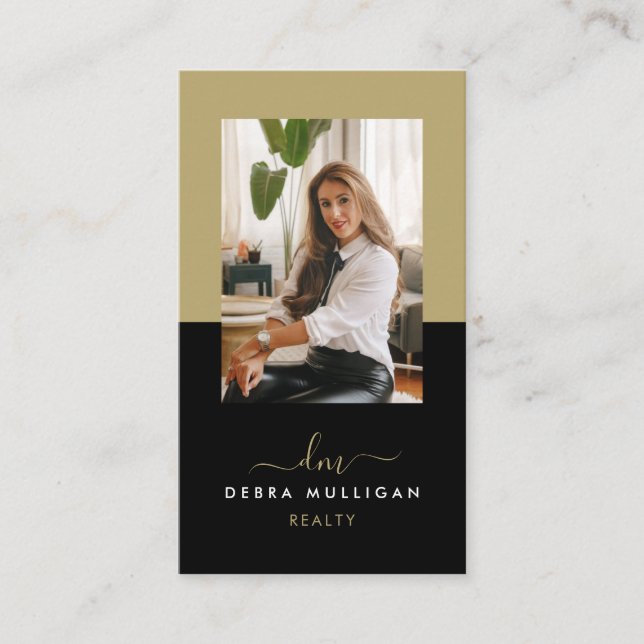 Modern Real Estate Agent Business Card  (Front)