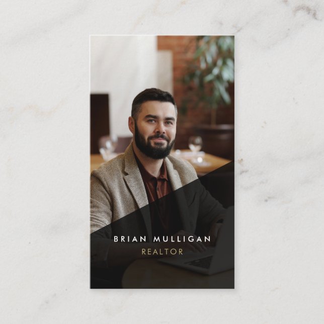 Modern Real Estate Agent Business Card  (Front)