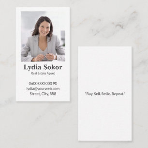 Modern Real Estate Agent Business Card