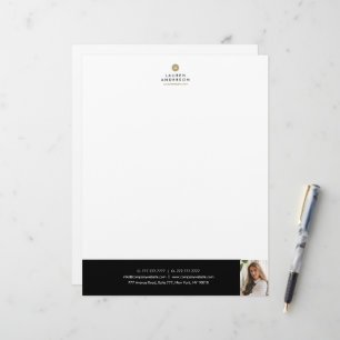 Modern Real Estate Agent Letter Head Stationery Custom Letterhead