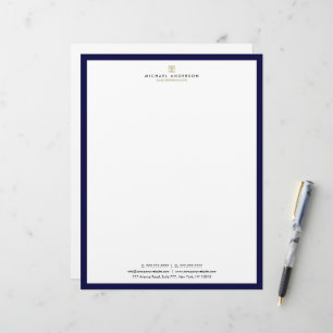 Modern Real Estate Agent Letter Head Stationery Custom Letterhead