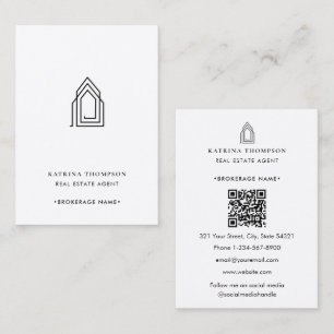 Modern Real Estate Agent Realtor Logo Business Card