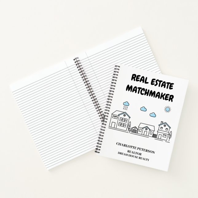 Modern Real Estate Agent Realtor  Notebook (Inside)