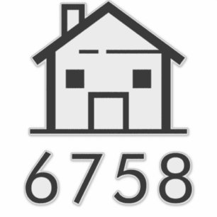 Modern Real Estate Agent Swag House Number Custom