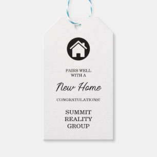 Modern Real Estate Congratulations Gift Tag