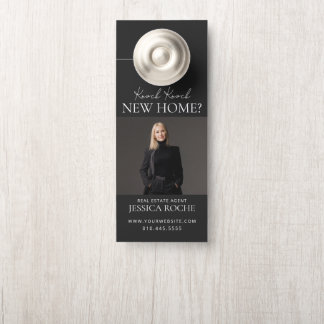 Modern Real Estate Door Hanger | Hello Neighbour