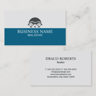 Modern Real Estate House Logo Business Card