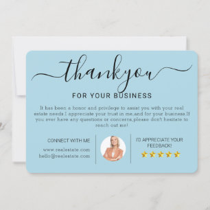Modern Real Estate Housewarming Thank You Cards