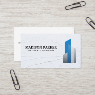Modern Real Estate Logo Spackled Wall Business Card