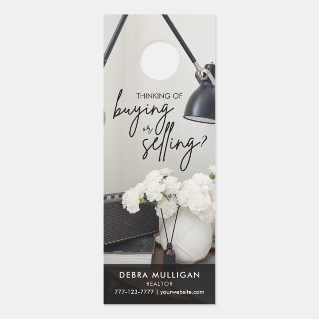 Modern Real Estate Marketing Door Hanger (Front)
