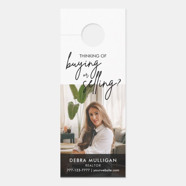 Modern Real Estate Marketing Door Hanger (Front)