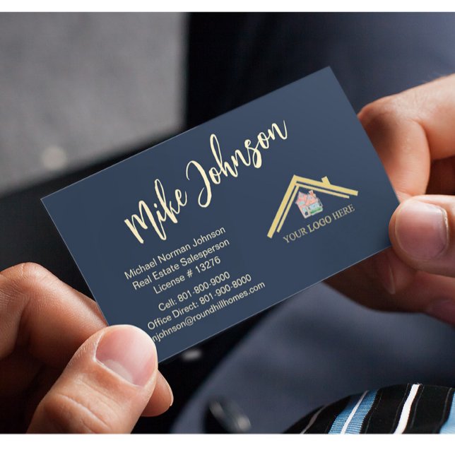 Modern Real Estate Professional Logo QR Code    Business Card (Creator Uploaded)