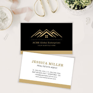 Modern Real Estate Promotional Realtor Logo Business Card