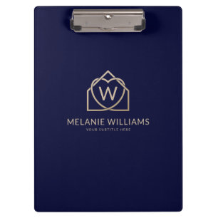 Modern Real Estate Promotional Realtor Logo Clipboard