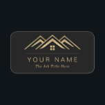 Modern Real Estate Promotional Realtor Logo Name Tag<br><div class="desc">Elevate Your Real Estate Brand with Premium Promotional Items! Ensure your clients never forget your name with personalised Name Tag. Perfect for jotting down property details and contact information, these note pads keep you top of mind. Make a statement of professionalism with custom-branded items. Impress clients with a polished presentation...</div>