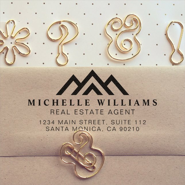 Modern Real Estate Promotional Realtor Logo Self-i Self-inking Stamp (Creator Uploaded)