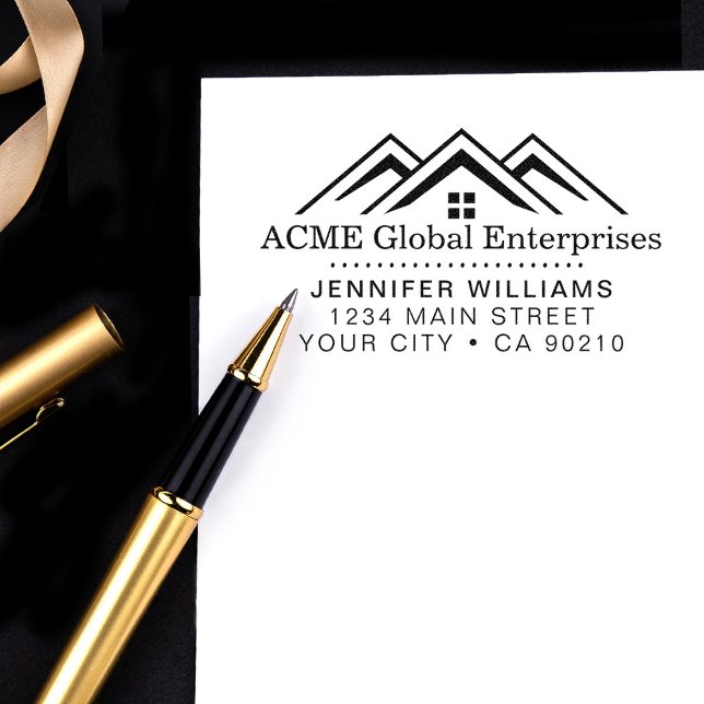 Modern Real Estate Promotional Realtor Logo Self-inking Stamp (Creator Uploaded)