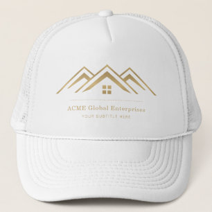 Modern Real Estate Promotional Realtor Logo Trucker Hat