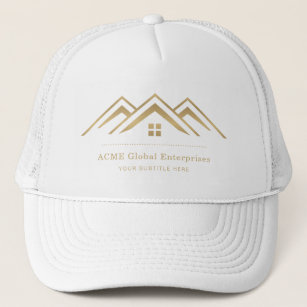 Modern Real Estate Promotional Realtor Logo Trucker Hat