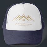 Modern Real Estate Promotional Realtor Logo Trucker Hat<br><div class="desc">Elevate Your Real Estate Brand with Premium Promotional Items! Ensure your clients never forget your name with personalised Trucker Hat. Perfect for jotting down property details and contact information, these note pads keep you top of mind. Make a statement of professionalism with custom-branded items. Impress clients with a polished presentation...</div>
