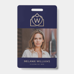 Modern Real Estate Promotional Realtor Name Tag ID Badge