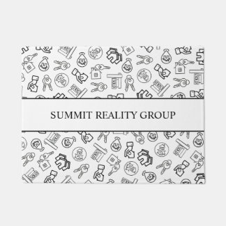 Modern Real Estate QR Code Marketing Doormat