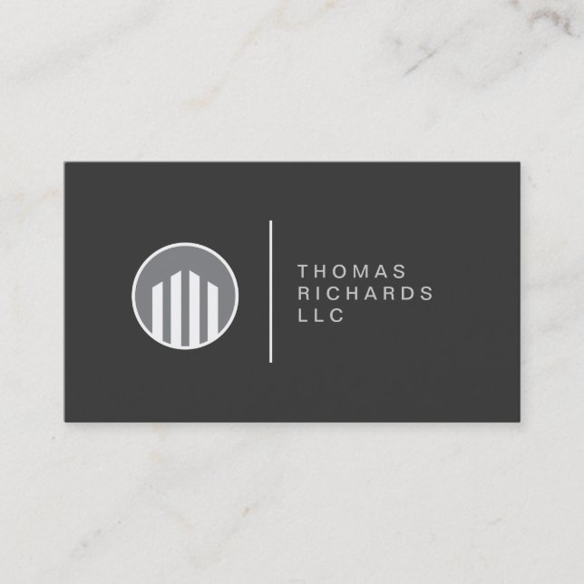 Modern Real Estate/Realtor, Attorney Business Card (Front)