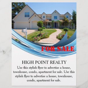 Modern Real Estate Realtor For Sale Flyer