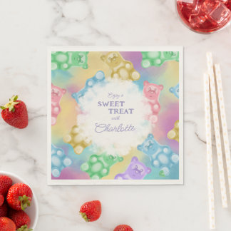 Modern, Realistic, Gummy Bear Paper Napkin