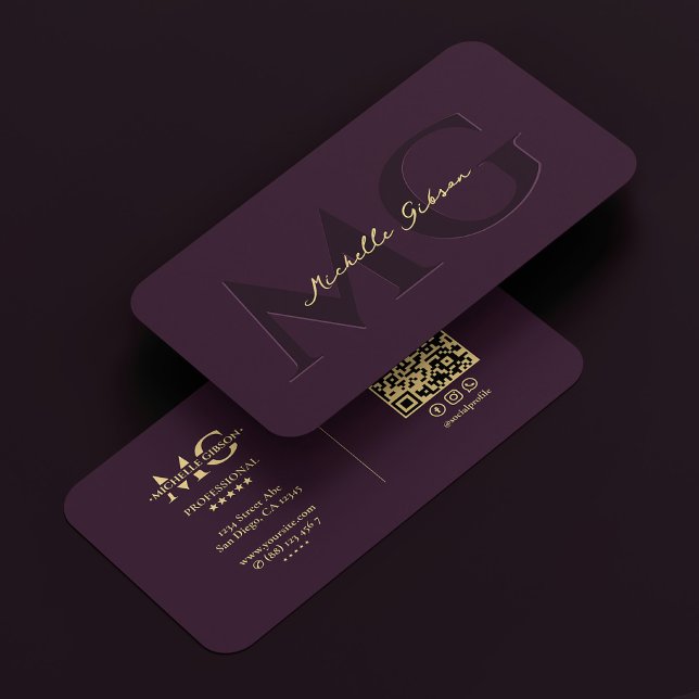 Modern Realtor Attorney Notary Dark Purple Business Card (Modern Law Firm Notary Realtor Attorney Dark Purple Business Card
)