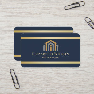 Modern Realtor Promotional Real Estate agents Business Card