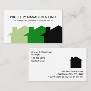Modern Realtor Property Management Business Cards