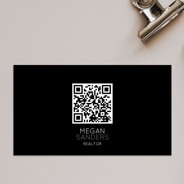MODERN REALTOR QR CODE Business Card MAGNET (Creator Uploaded)