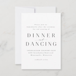 Modern Reception Card