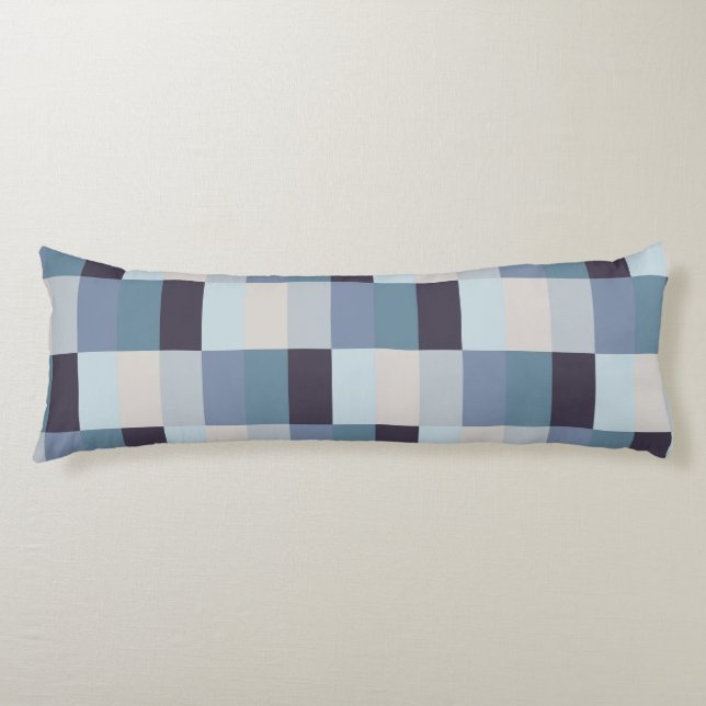 Modern Rectangle Check #1 #minimal #wall #decor  Body Cushion (Front)