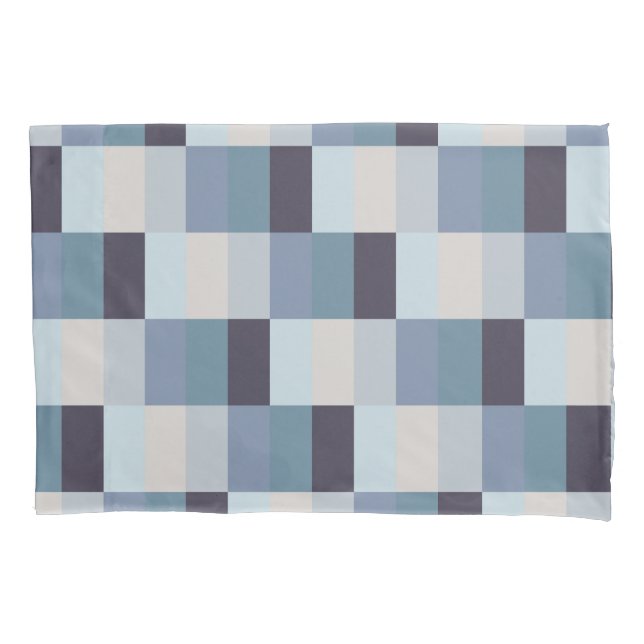 Modern Rectangle Check #1 #minimal #wall #decor  Pillowcase (Front)