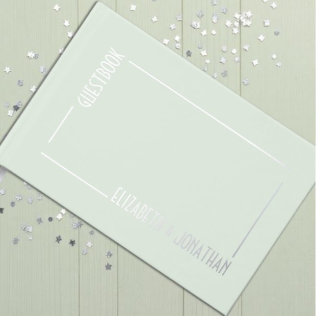 Modern Rectangle Wedding Guest Book (Creator Uploaded)